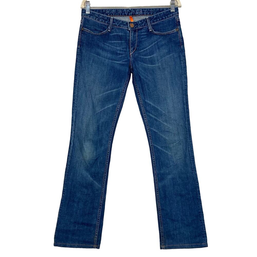 Earnest Sewn Decca 02 Straight Leg Jeans In Midling Blue Medium Wash Size 29